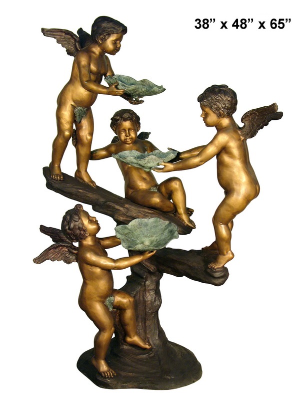 4 Cherubs With Lotus Leaves Fountain 4 Cherubs With Lotus Leaves Fountain